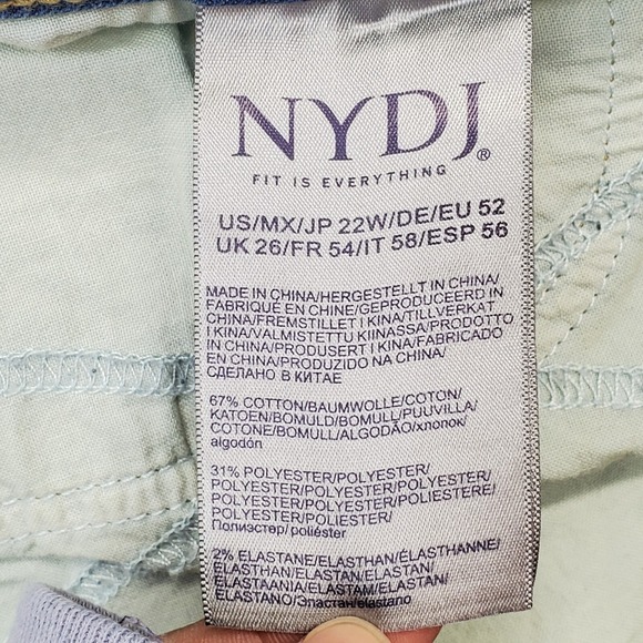 NYDJ Barbara Bootcut Jeans Womens 22W‎ Blue Denim Fit Is Everything Ankle Slit - Picture 7 of 9